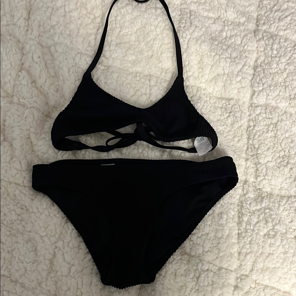 Aerie Black Womens Bikini Set